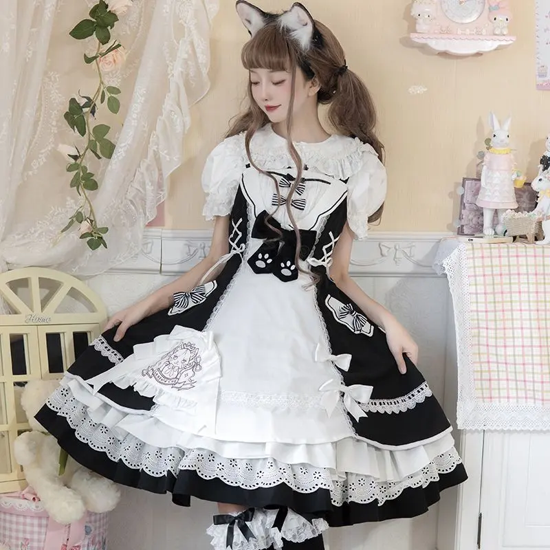 【栀】LO1157 lolita オリジナル 洋服 ロリータ ワンピース