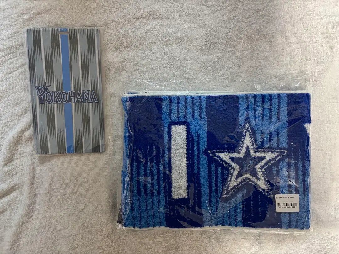 横浜DeNAベイスターズの応援タオルと交流戦チケットホルダー