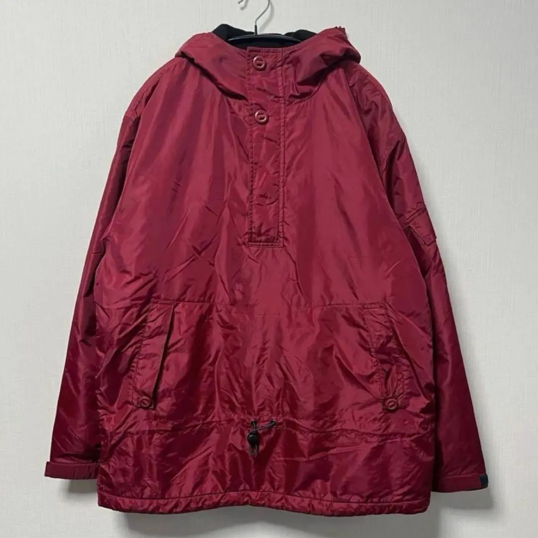希少 OLD GAP 90年代 アノラックパーカー 裏フリース レッド Ｌサイズ