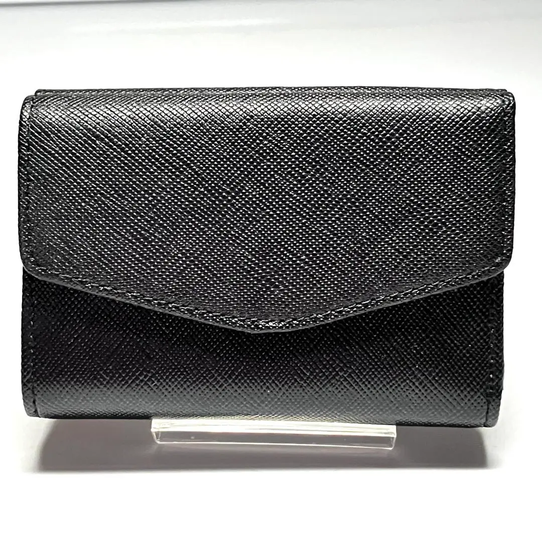 【美品】YANASE　キーケース　三つ折り財布　小銭入れ　ブラック
