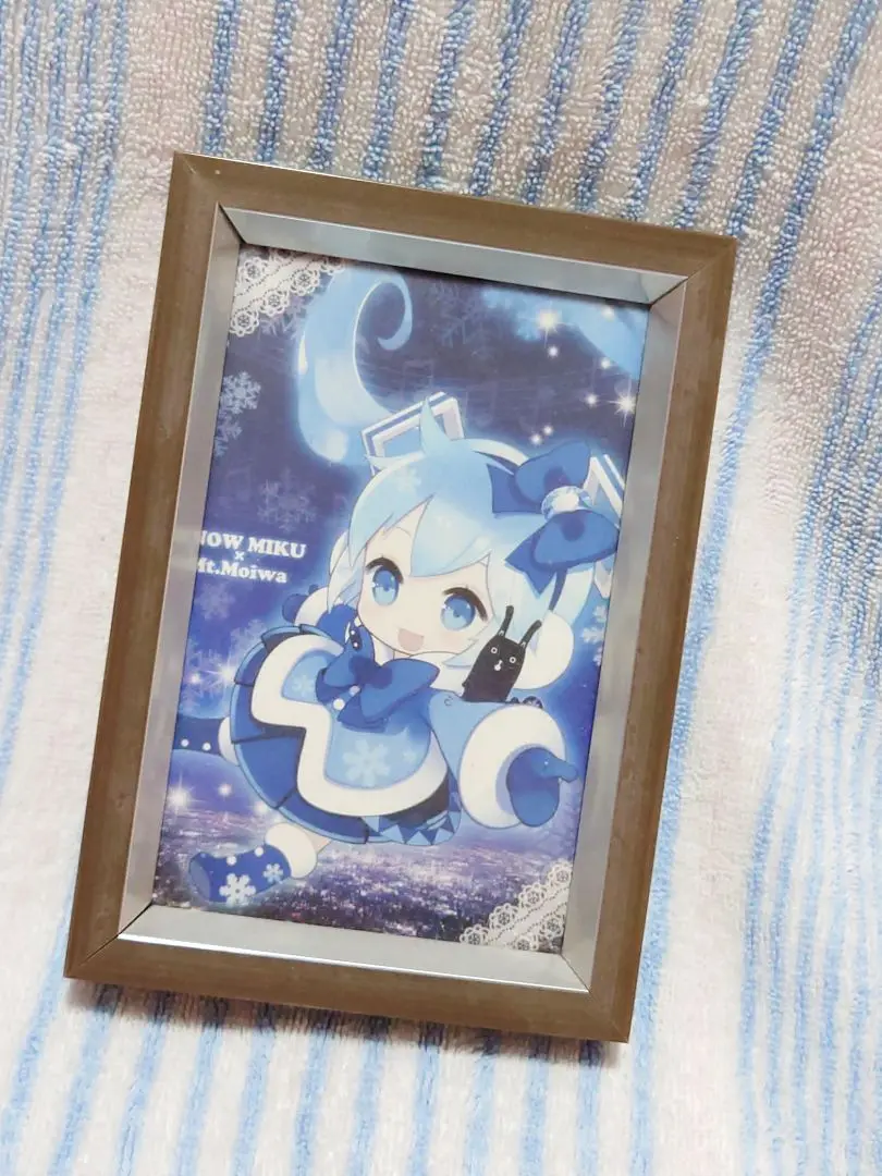 【ポストカード】初音ミク★スノーミク　イラスト　写真立て