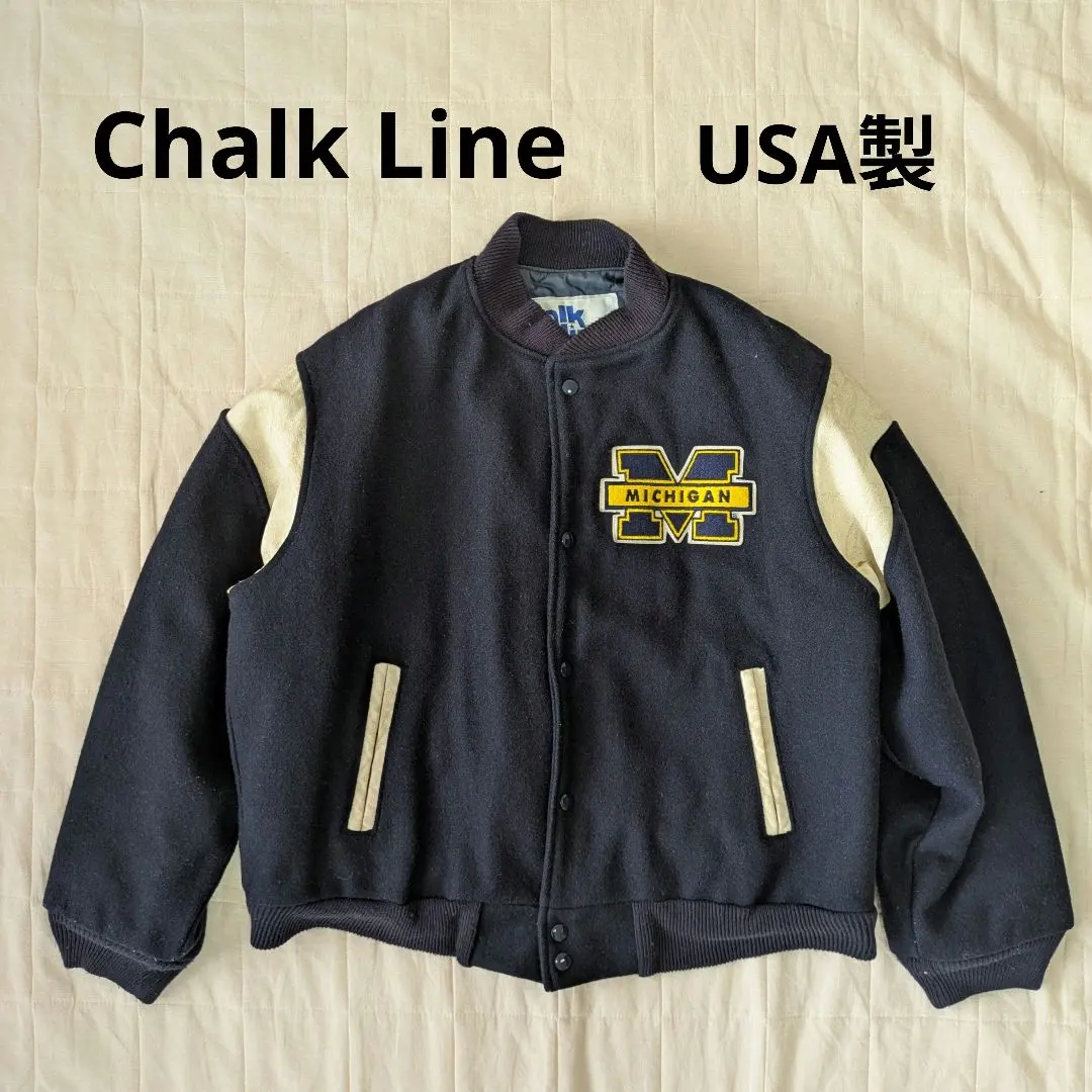 USA製 Chalk Line チョークライン スタジャン ミシガン大学
