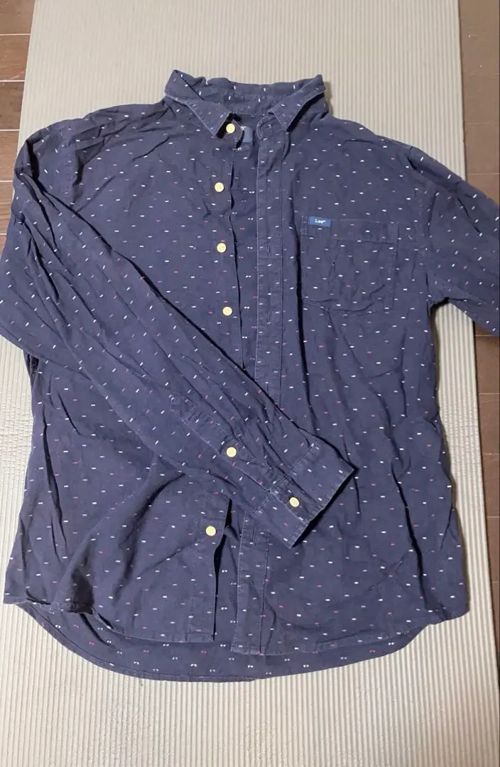 Lee 101+ SLIM FIT XL シャツ ドット柄