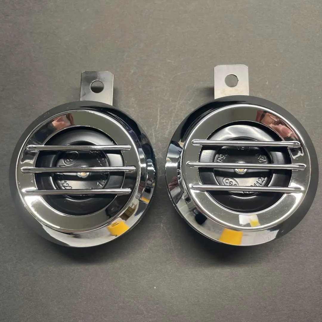 メッキホーン 2個 12Vフィン 汎用 XJR400 ゼファー CB400SF