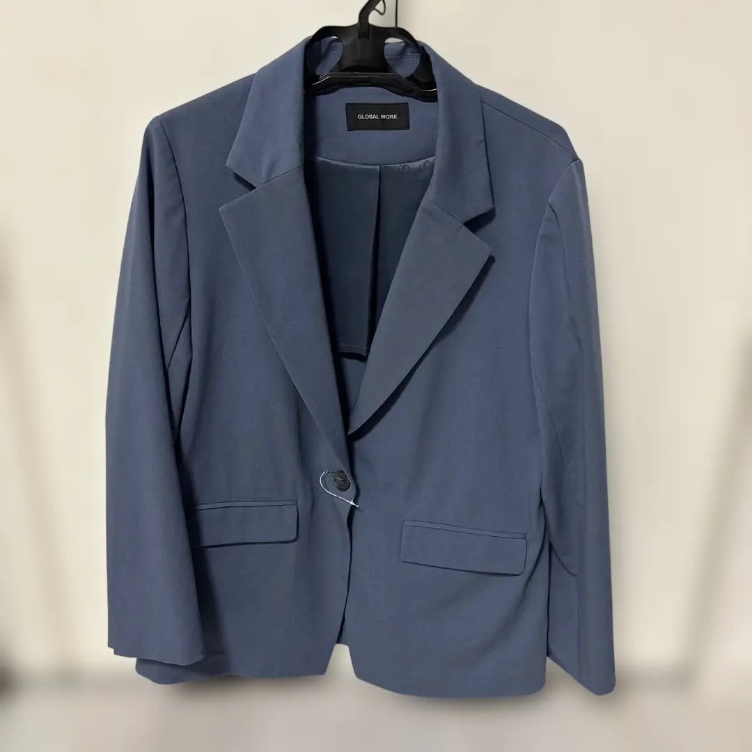 GLOBAL WORK ブルー テーラードジャケット