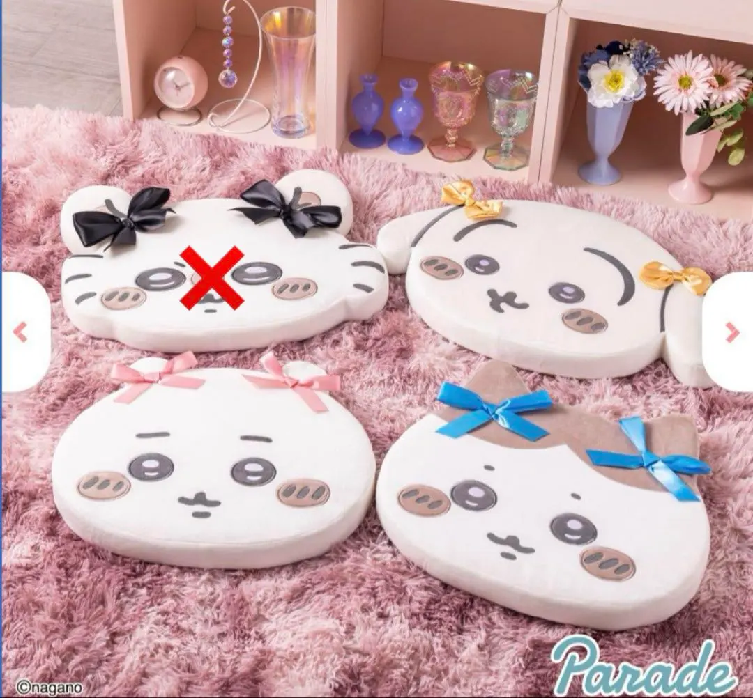 ちいかわ 低反発クッション〜リボン〜 3種セット