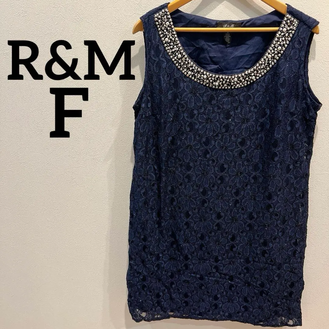 美品✨ R&M コレクション 【F】 ネイビー パーティードレス ワンピース