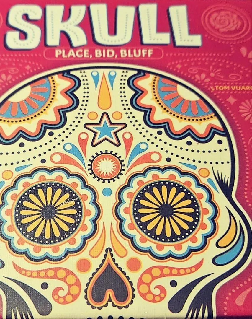 新装版☆スカル☆ピンク☆ブラフゲーム☆海外版☆SKULL ☆薔薇と髑髏☆カード