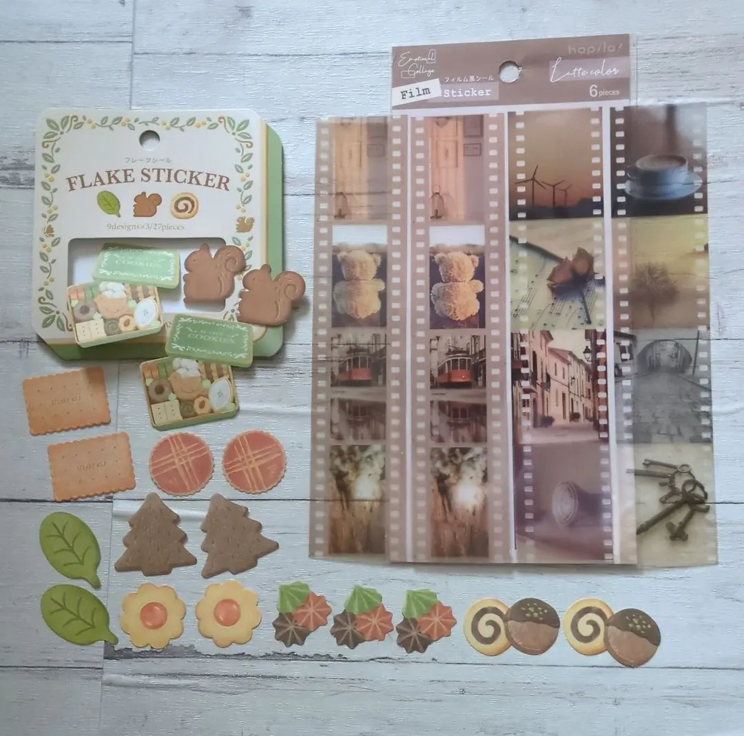 クッキーのフレークシール＆ファルム風シール