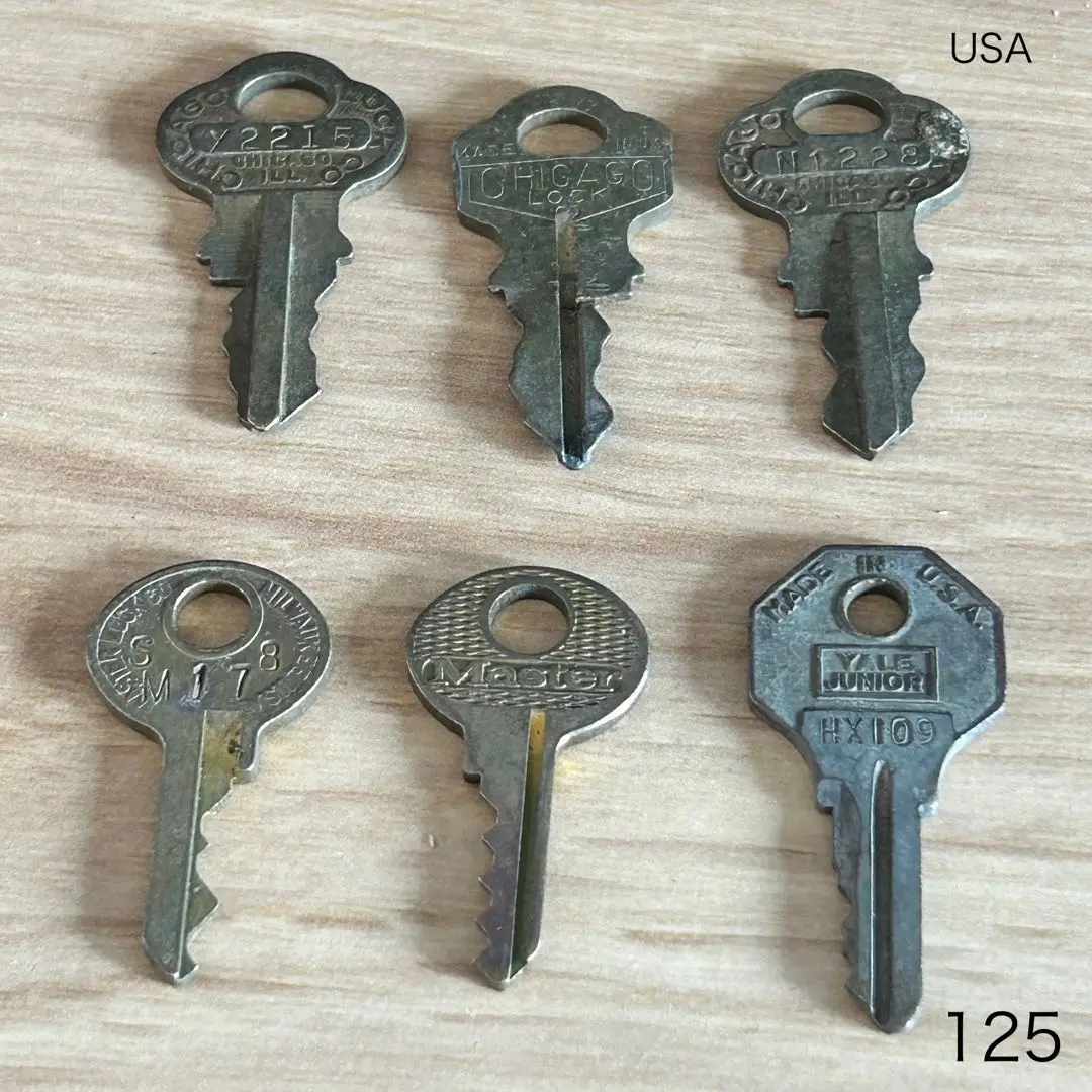 キーホルダー　カラビナ　鍵　キー　アンティーク　ヴィンテージ　レトロ　USA