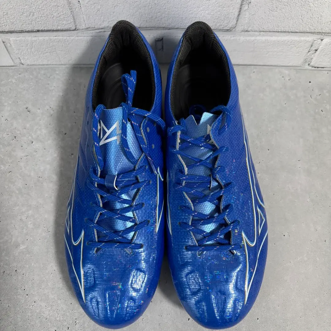 ミズノ　アルファ　プロ　25.5 青　スパイク