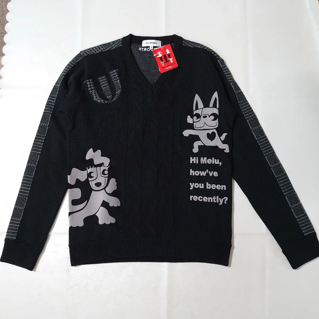 M・U SPORTS メンズ ゴルフウェア セーター ウール混 ニット 48