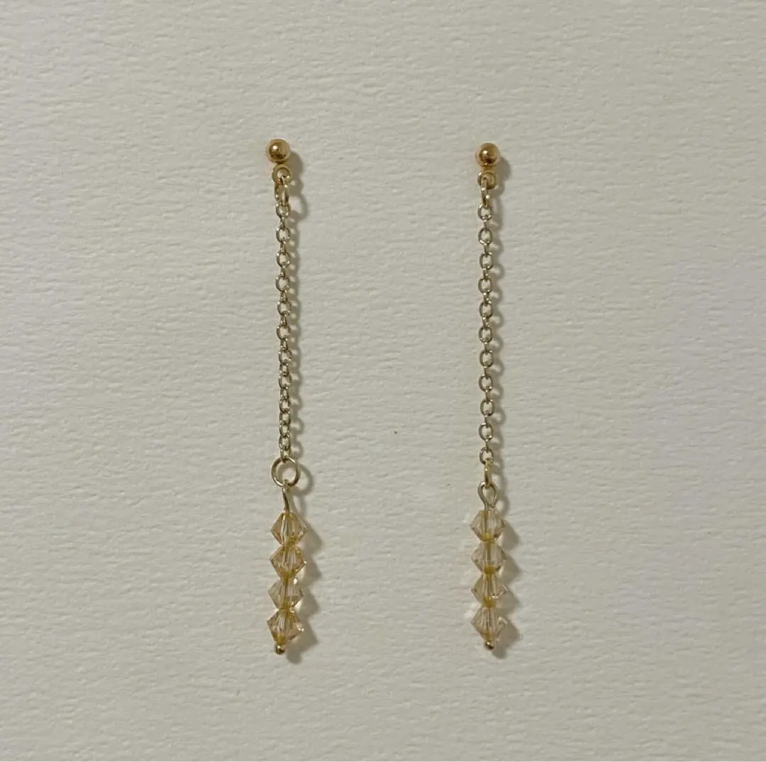 #89ハンドメイド♡スワロフスキービーズのイヤリングorピアス