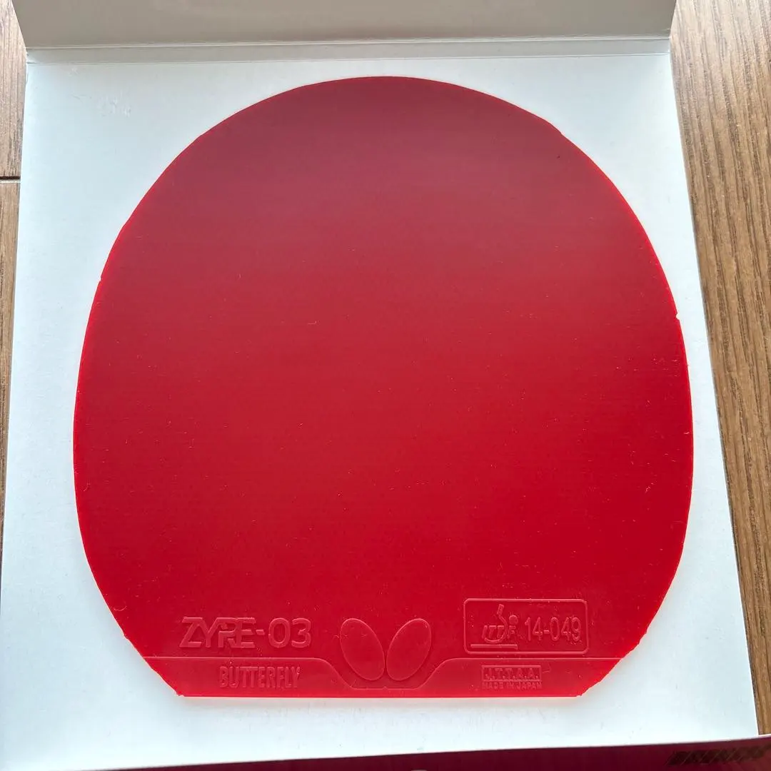 Butterfly Zyga 03 卓球ラバー レッド 2.5mm