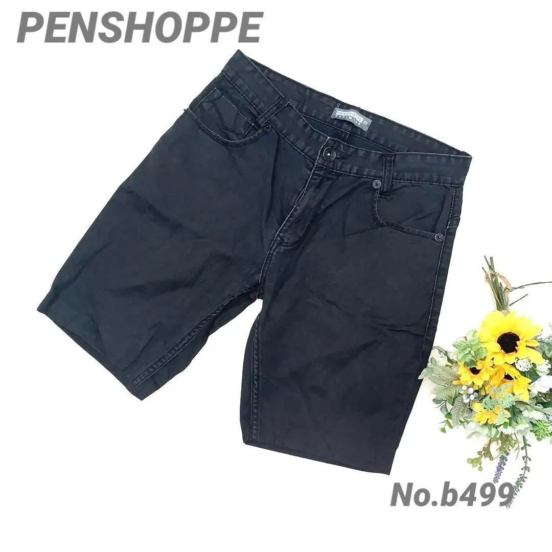 PENSHOPPE ショートパンツ　ハーフパンツ　黒　メンズ　カジュアル　夏