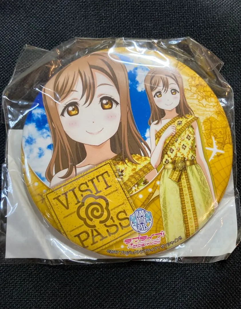 国木田花丸　デカ缶バッジ　ラブライブサンシャイン　Aqours