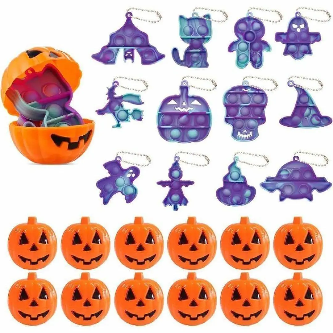 ☆　ハロウィン　カボチャ　おもちゃ　プッシュポップ　プレゼント　お菓子