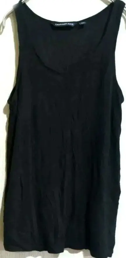 Calvin Klein Jeans 黒 ノースリーブ タンクトップ※訳あり