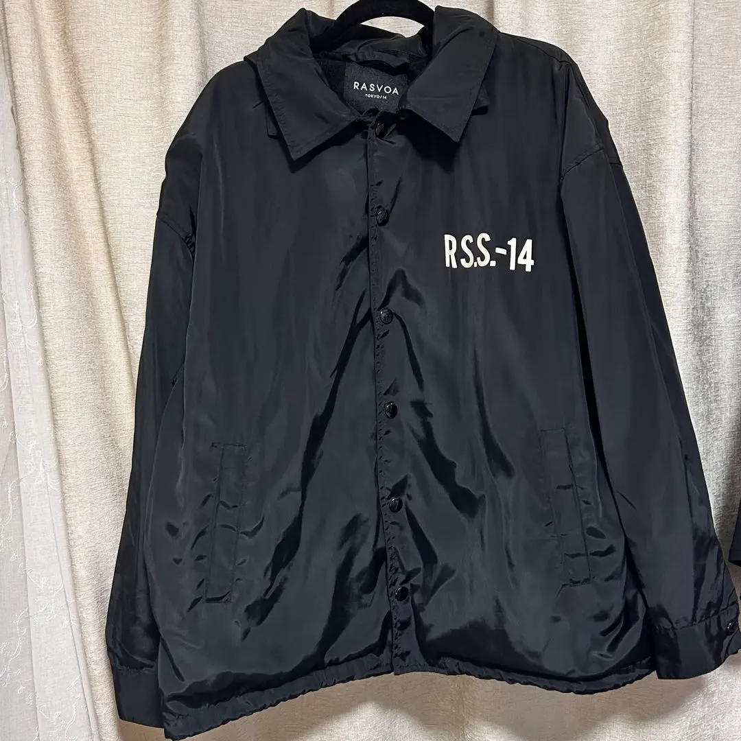 RASVOA ナイロンコーチジャケット　ブラック