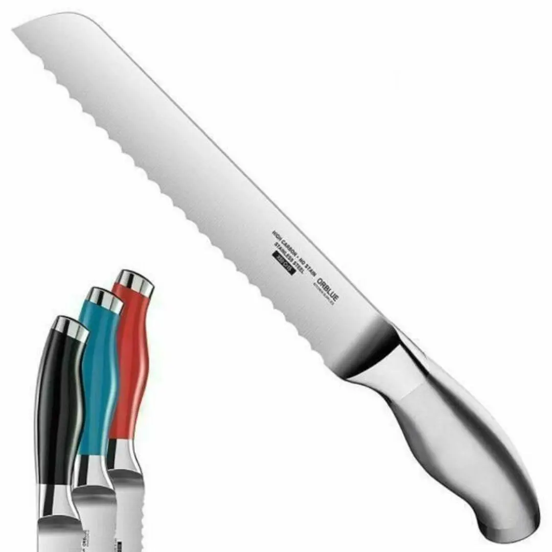 パン切り包丁 オーブルー パンナイフ 安心保護カバー付 食器洗い機対応