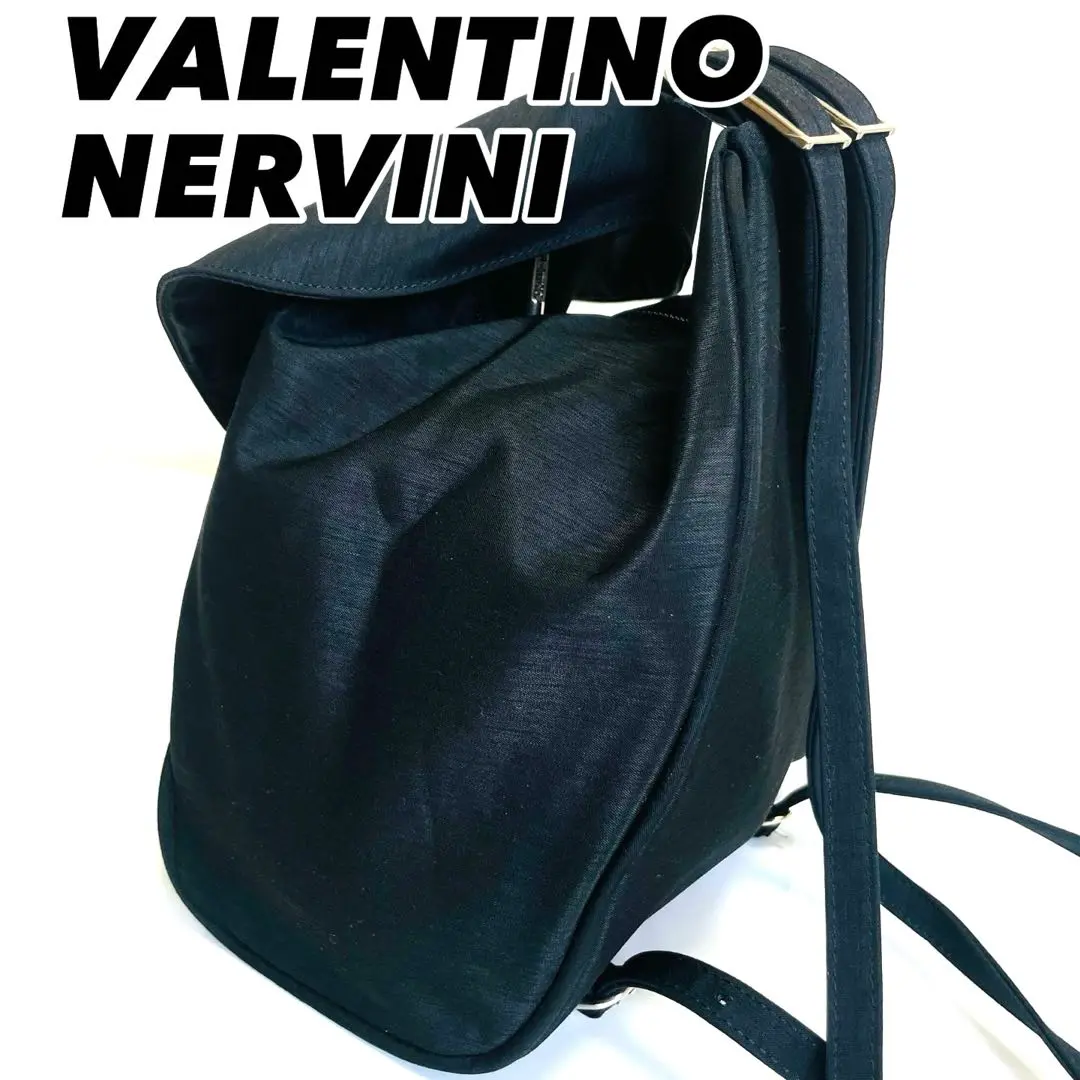 【美品】VALENTINO NERVINI レディースリュック 軽量 ブラック