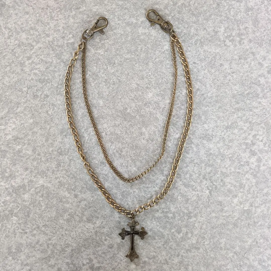 【中古品】アクセサリー　ファッション　チェーン　十字架