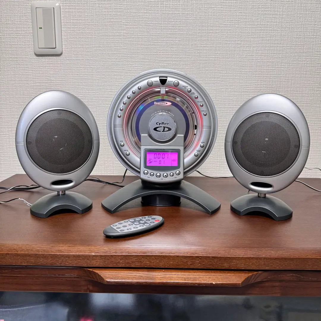 Bearmax Cyber リモコン付きCDシステム（NE-383S） レトロの