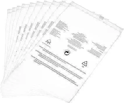 ポリバッグ 注意サイン　厚さ1.19 mm サイズ30x 45 cm 20個入