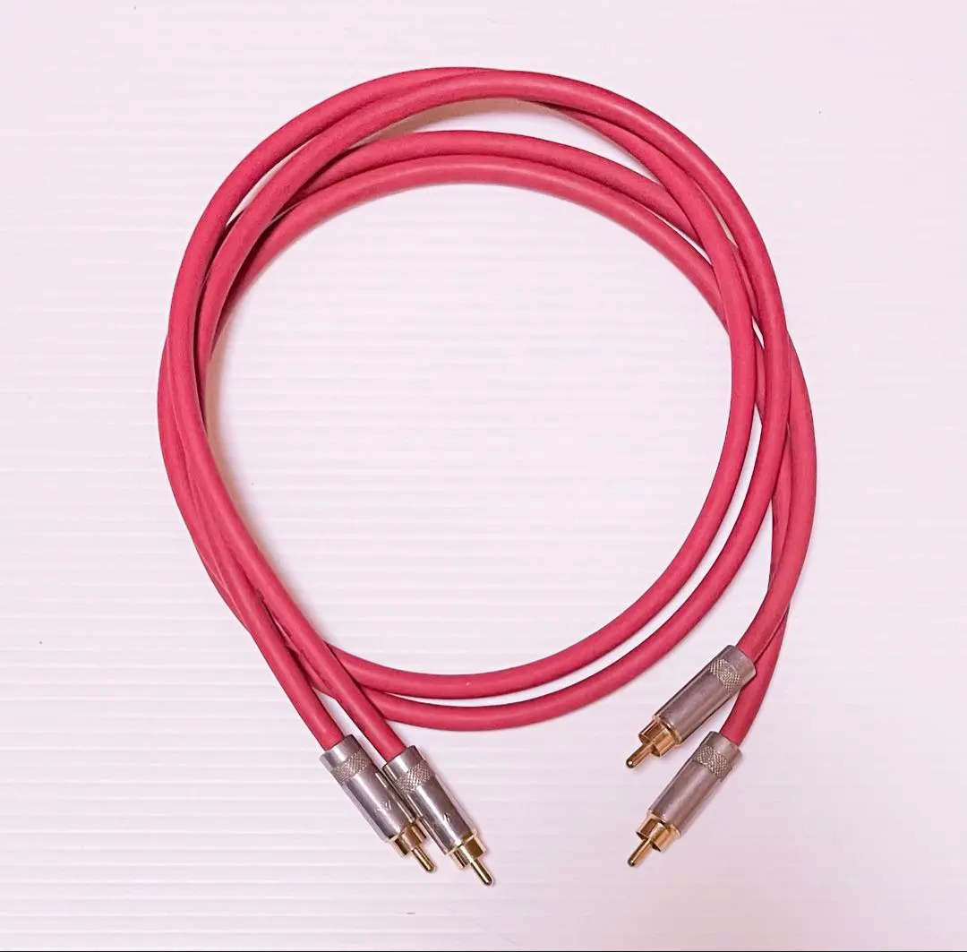 【1m×2本】BELDEN ベルデン 8412 RCAケーブル 赤