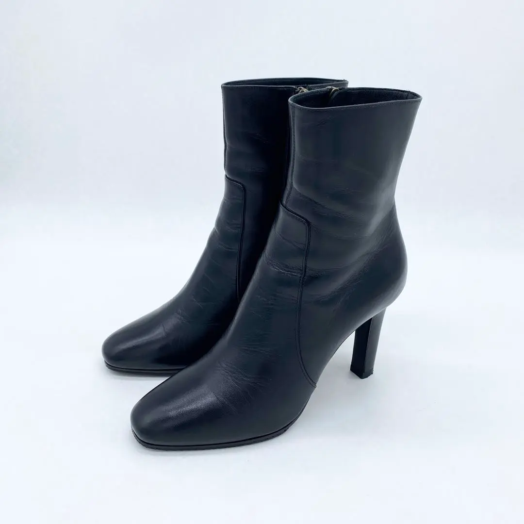 A17890 美品 サンローラン サイドジップショートブーツ ブラック 37