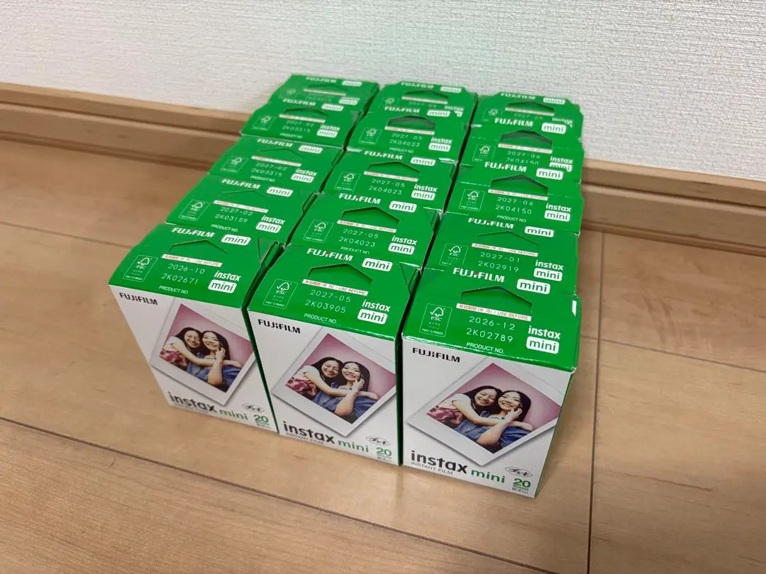 FUJIFILM instax mini チェキフィルム 20枚入 15箱セット