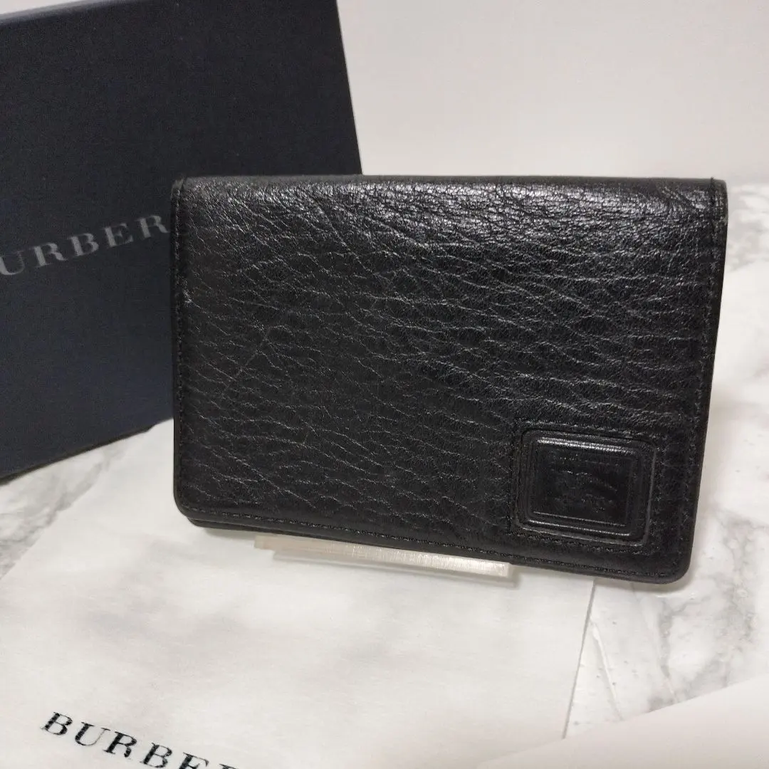 BURBERRY 黒 レザー 名刺入れ