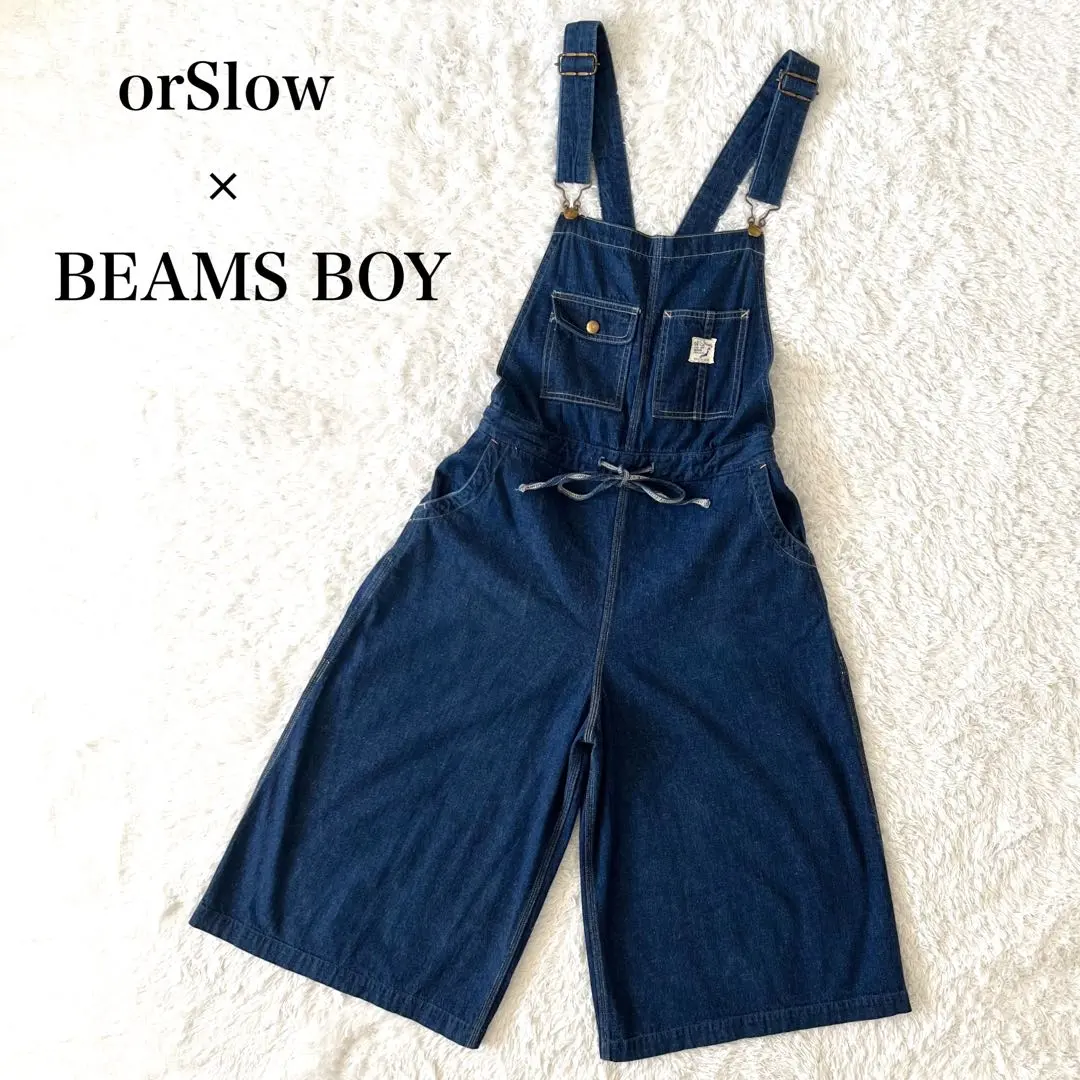 orSlow × BEAMS BOY 別注 デニム ジャンパー キュロット XS
