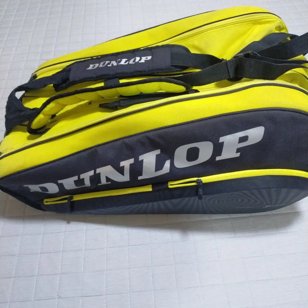 DUNLOP ラケットバッグ イエロー/ブラック
