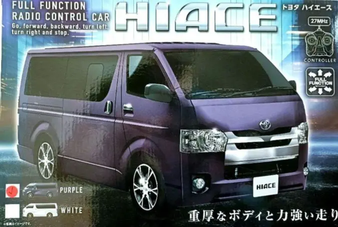TOYOTA　ハイエース　ラジコンカー　パープル