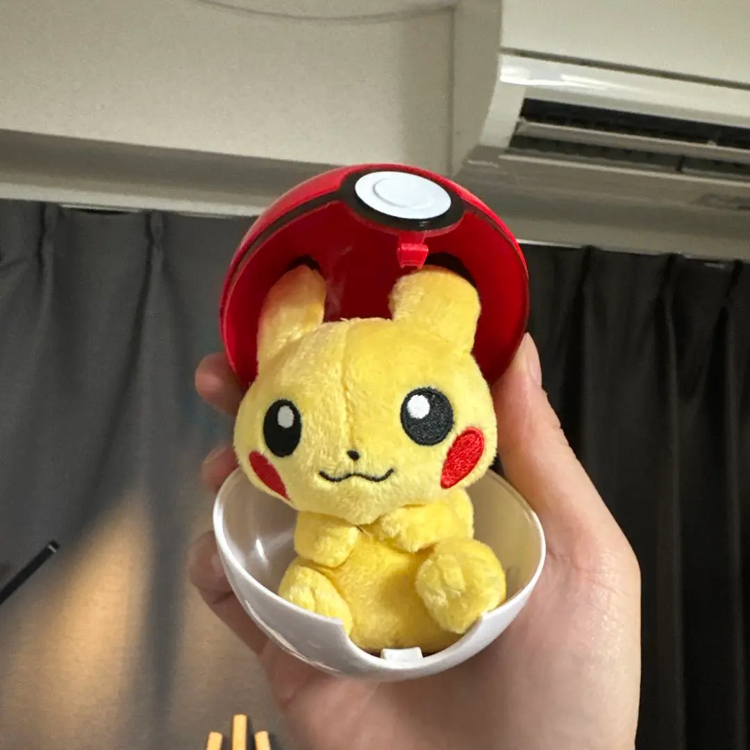 ポケモン　ぬいぐるみバッジinモンスターボールケースVol.1 ピカチュウ