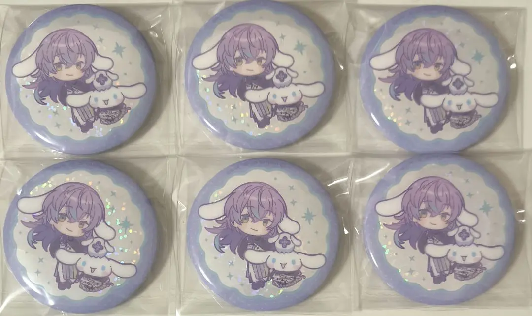 Dytica×サンリオキャラクターズ ランダムキラキラ缶バッジ 星導ショウ SD