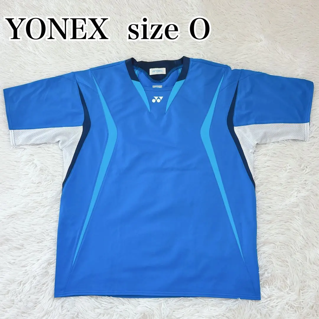 【極美品】YONEX ヨネックス バドミントン テニス ゲームシャツ O 青