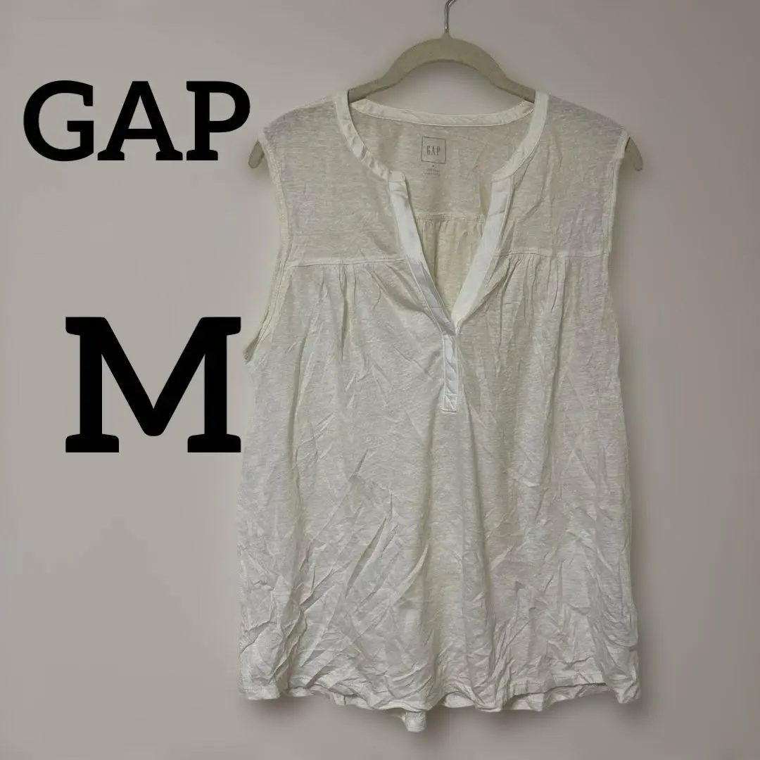 美品✨GAP 【M】ノースリーブチュニック 白