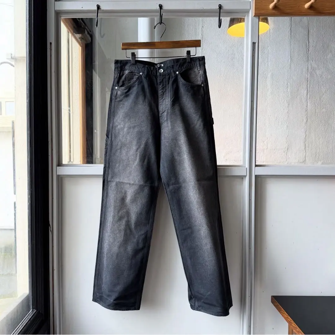 AURALEE COTTON DUCK PAINTER PANTS 4