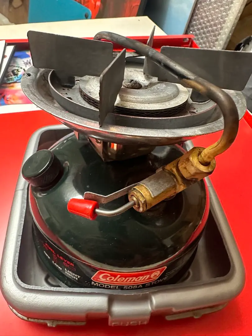Coleman 508A シングルバーナー USA製 純正ケース付き