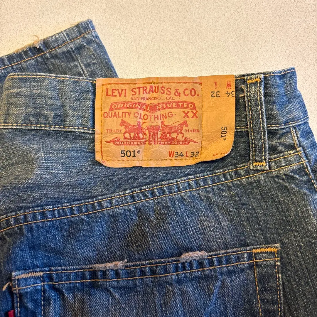 LEVI STRAUSS & CO. 501 W34 L32 インディゴデニム