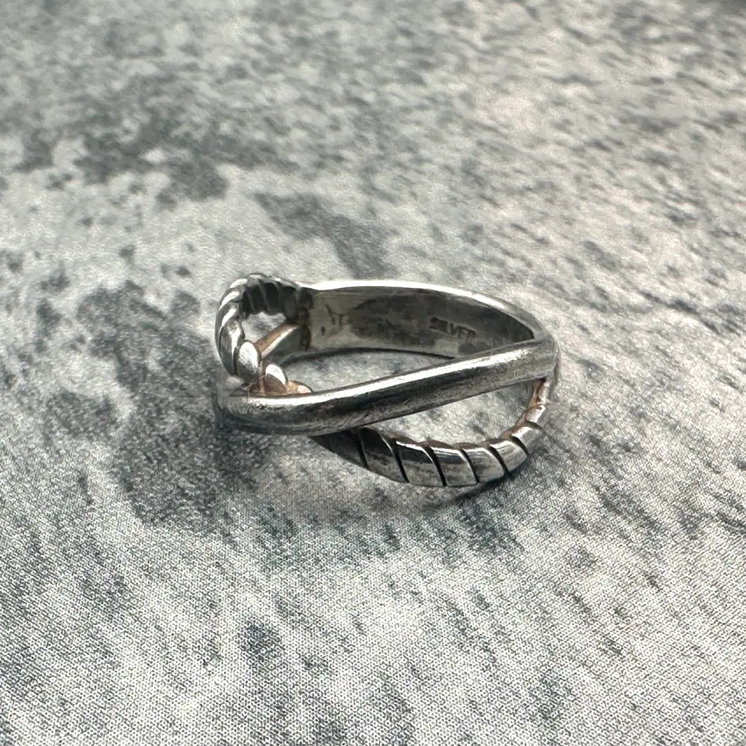 vintage silver cross ring