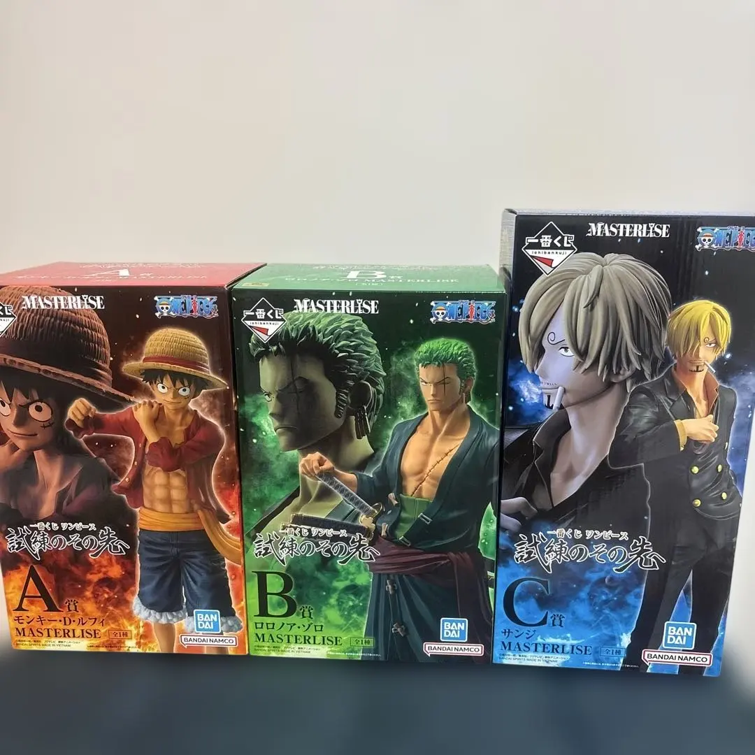 一番くじワンピース MASTERLISE フィギュアセット　ルフィ、ゾロ、サンジ