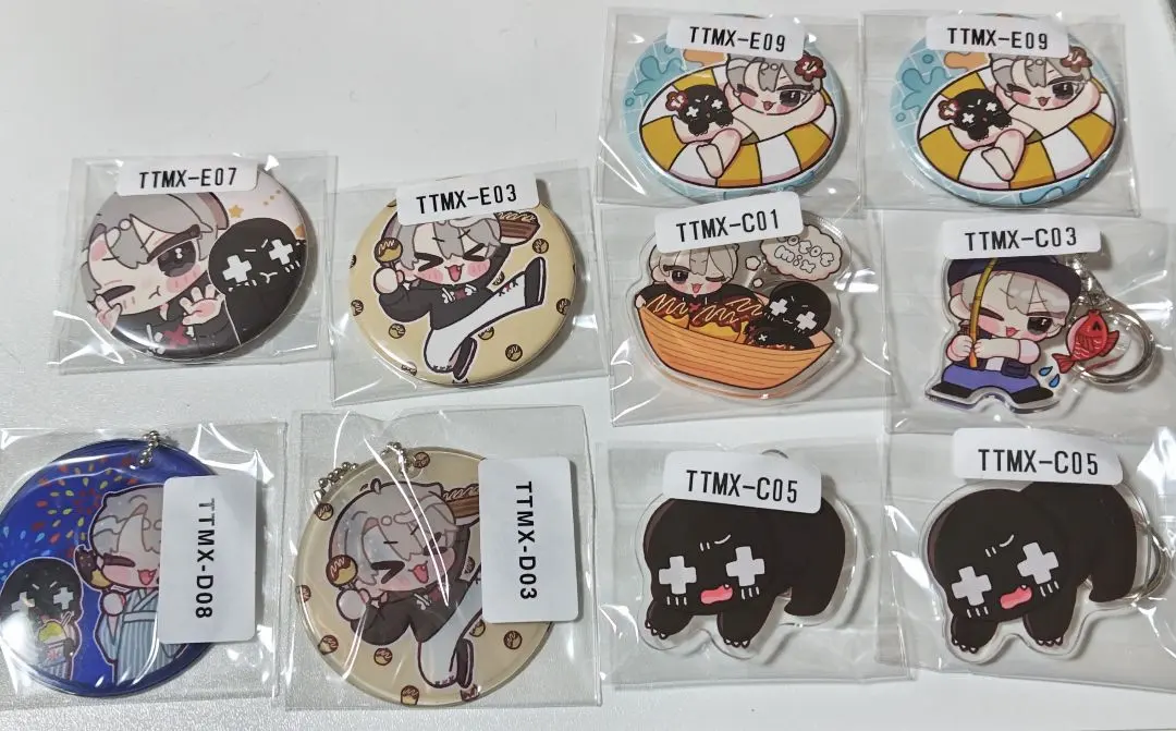 ととみっくす ウェブポン 缶バッジ キーホルダー