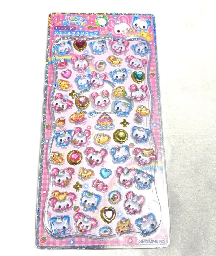 Kamio Japan ジュエルプチドロップステッカー ハッピーマーチ