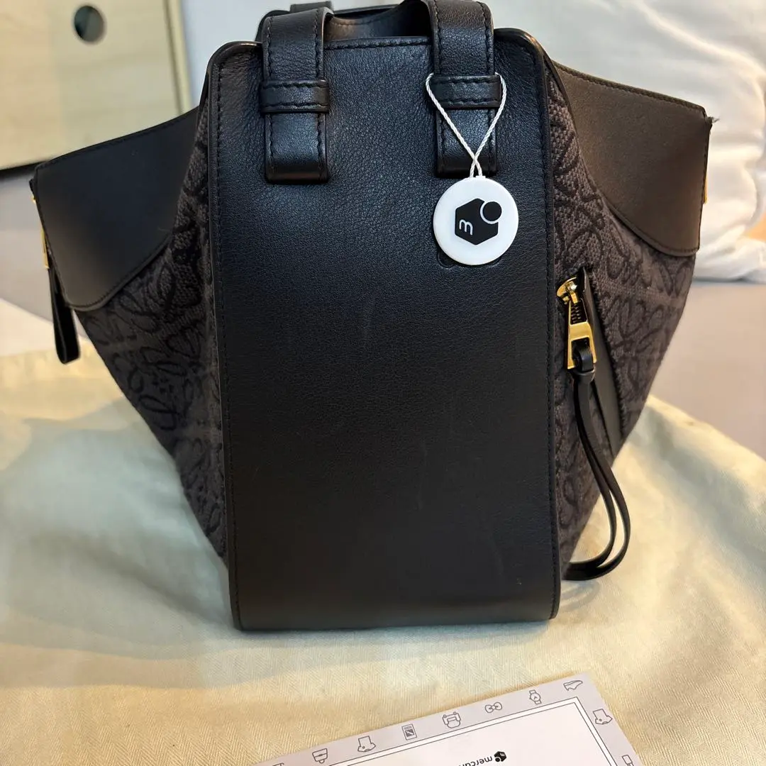 LOEWE ブラック ジャガードハンモック　スモール