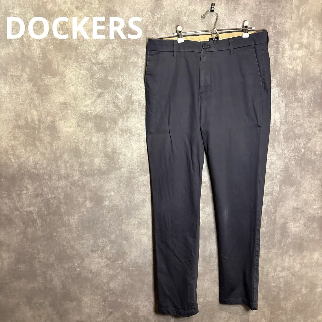 DOCKERS ネイビー スリムフィット チノパン