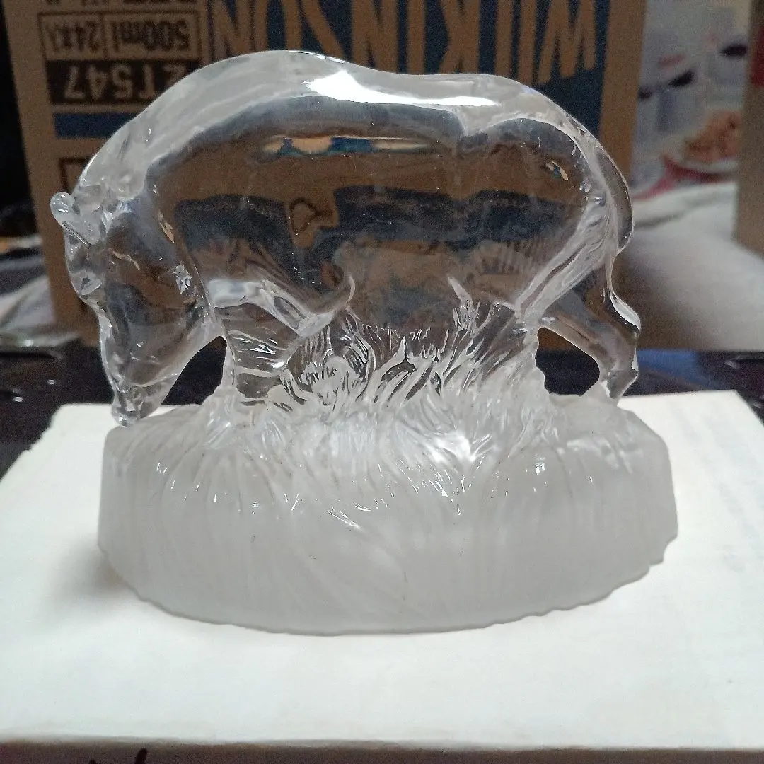 クリアガラス いのしし