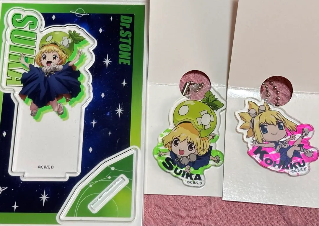 Dr.STONE 100均　スイカ コハク セット